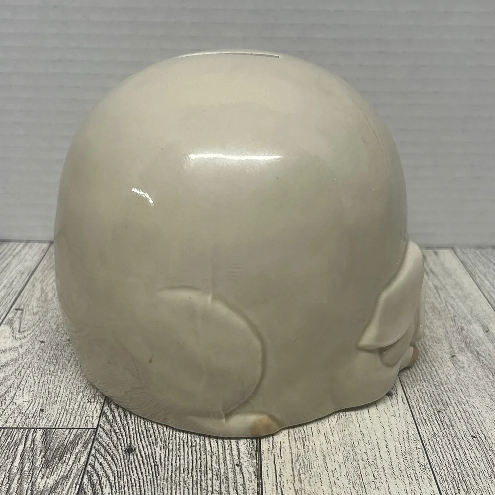 Vtg Fitz & Floyd Pig Coin Bank Porky Piggy w Stopper Ceramic 1977 Japan Kitsch